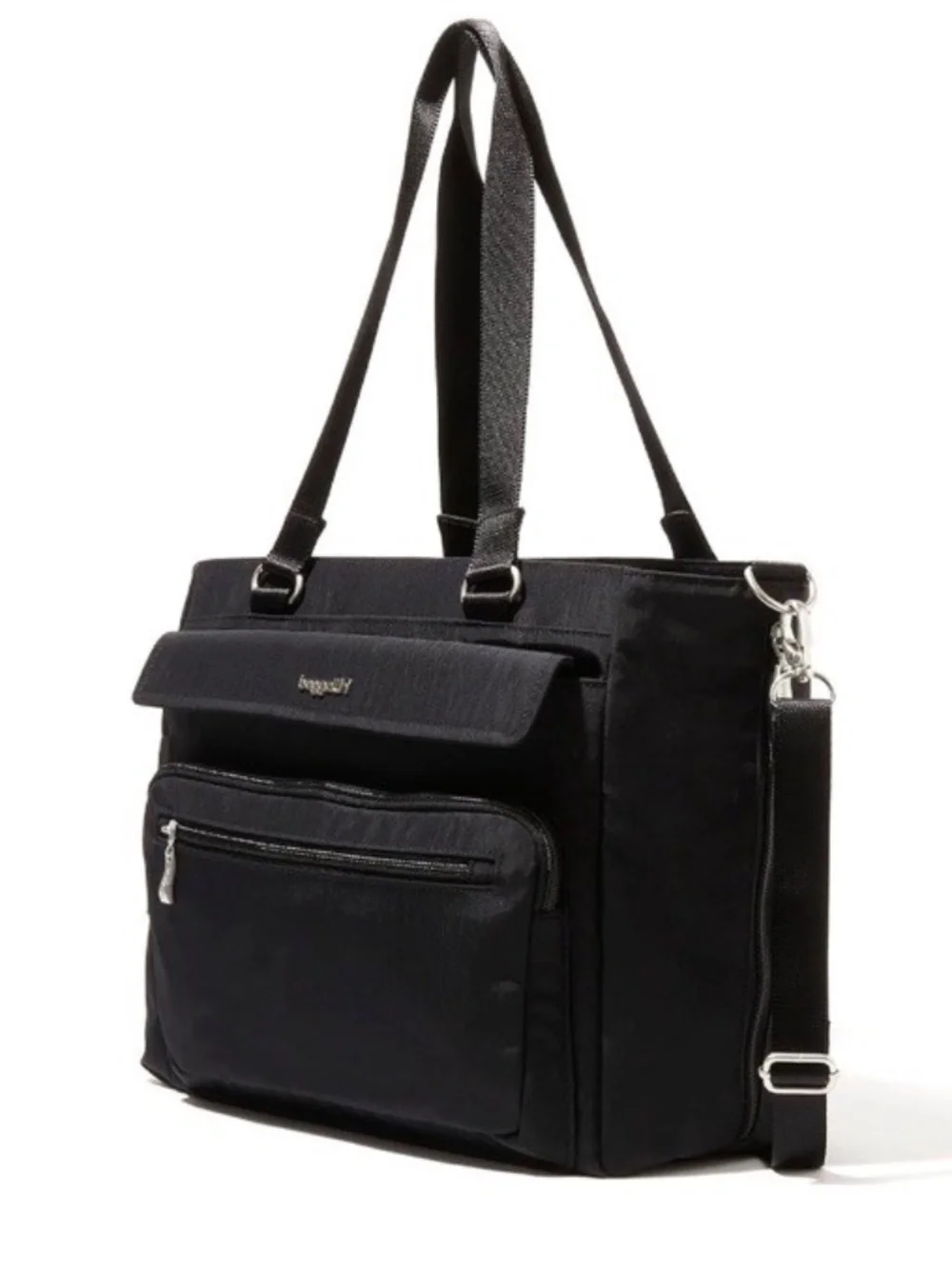 Baggallini Modern Laptop Tote Black NWT - Large Organizer/ Career RFID